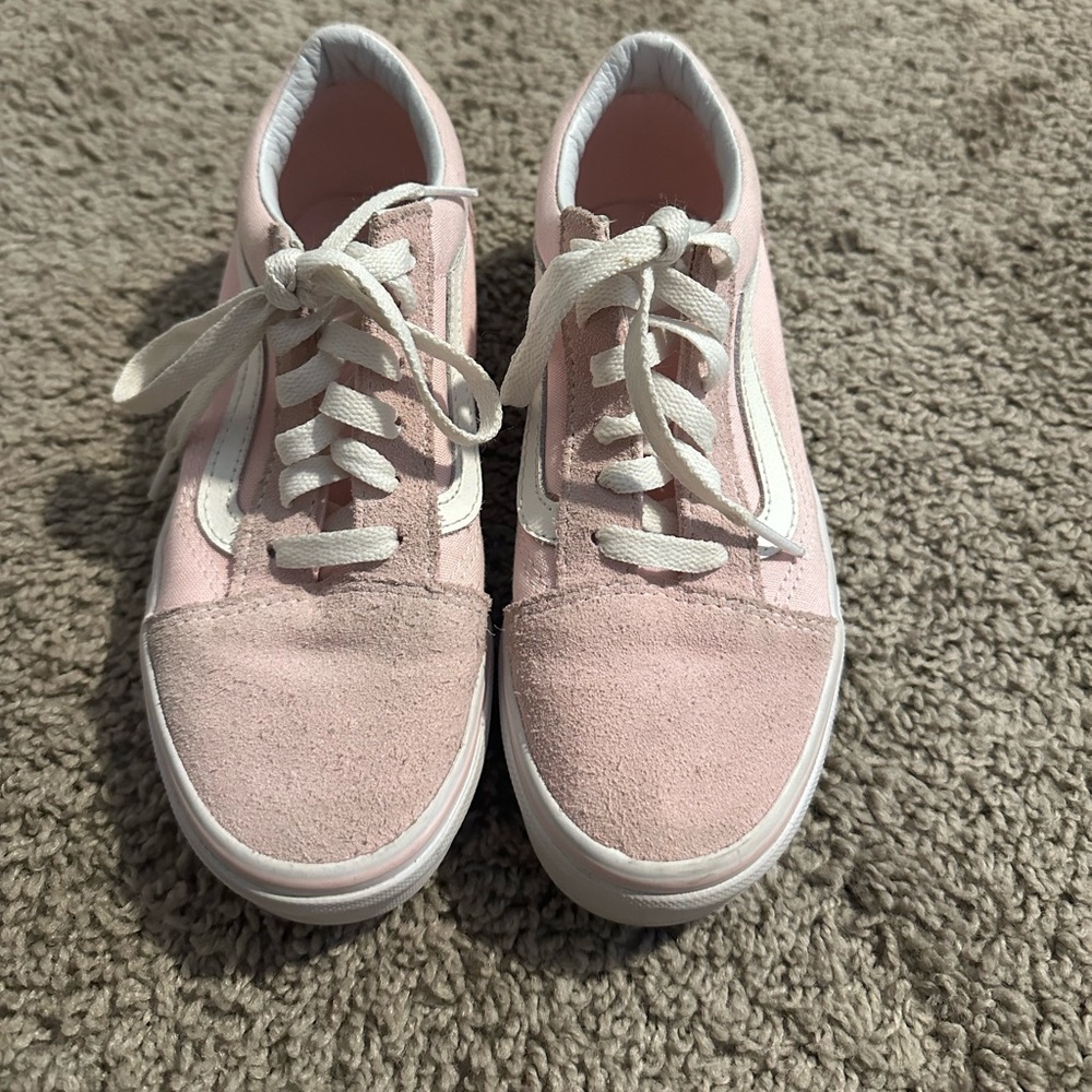 Kids size Vans. Light pink. Size 3. Used but still have some life in them.
